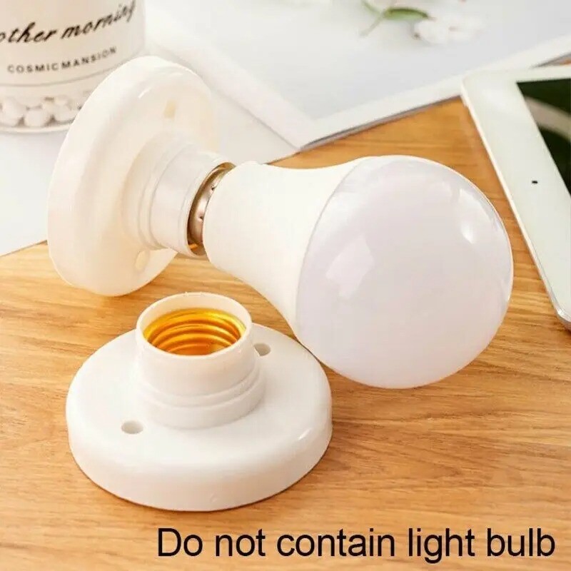 5/10/20PCS E27 Light Bulb Pendant Lamp Round Fixing Base Holder Screw Cap Socket