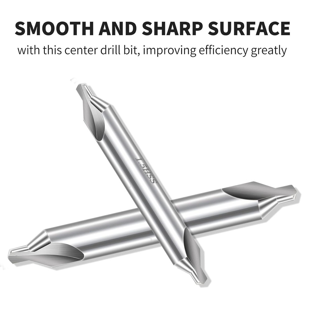 Aleric Center Drill Bits Set - High Speed Steel Bit Countersink...
