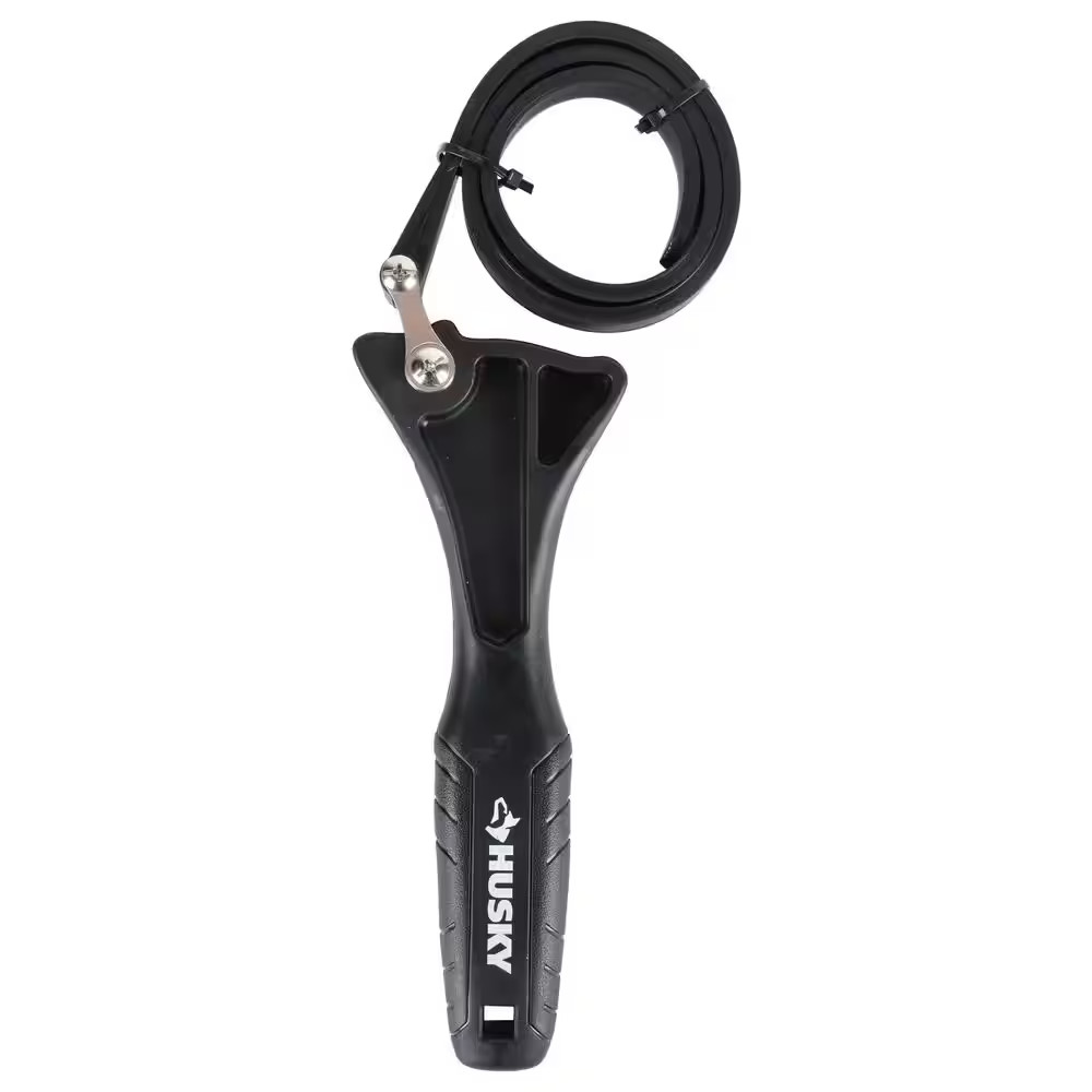 Strap Wrench 6 in Rubber Adjustable Non Marring Grip Polished Pipe Durable Tool