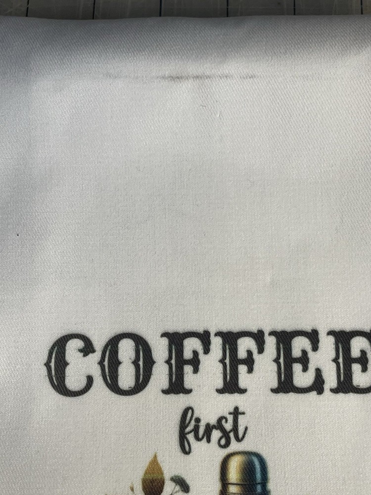 Coffee Kitchen Towel Camping Adventure