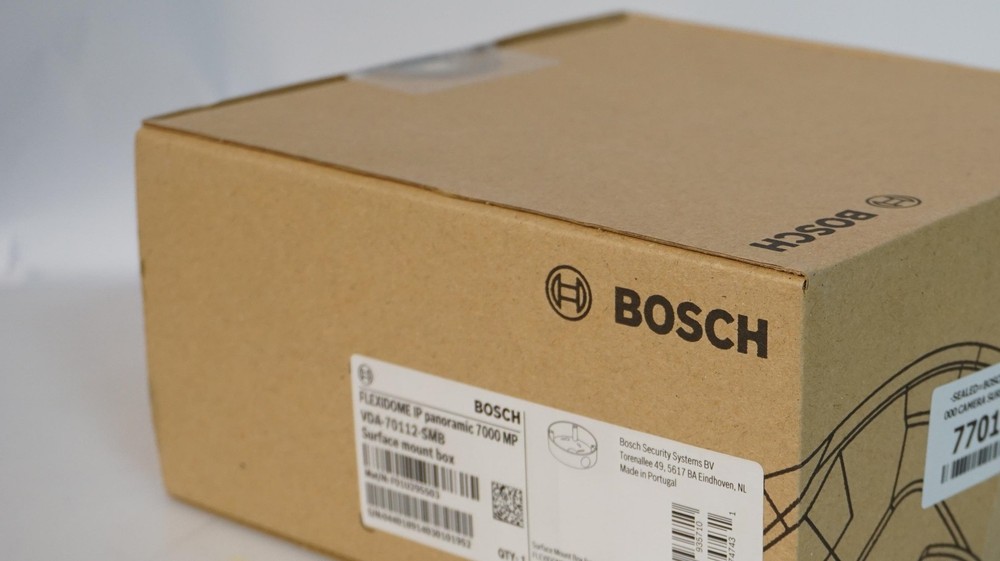 -SEALED=BOSCH FLEXIDOME IP PANORAMIC 7000 CAMERA SURFACE MOUNT BOX VDA-70112-SMB