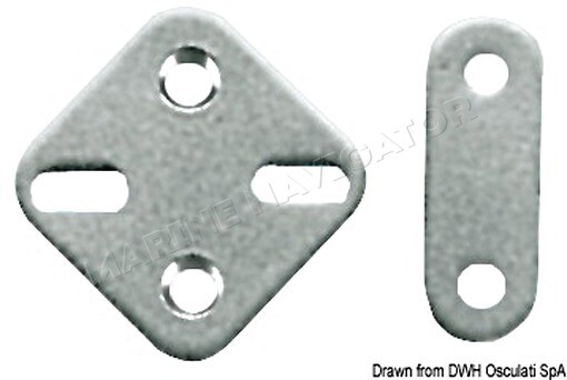 OSCULATI SS Plate 44x44 mm