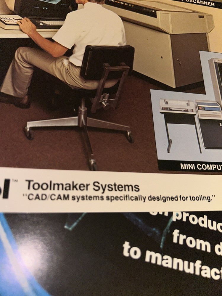 Early 1980s COMPUTOOL Toolmaker Systems CAD / CAM Advertising