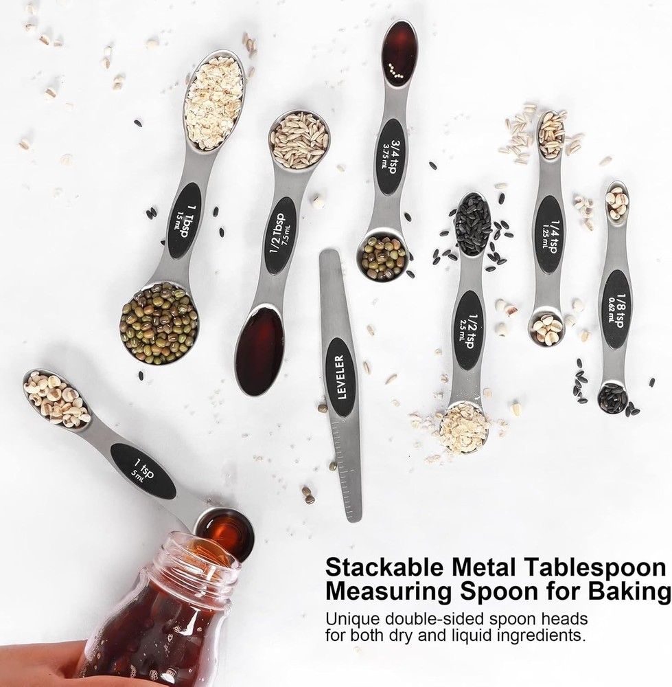 Stackable Magnetic Measuring Spoon Steel 1PCS
