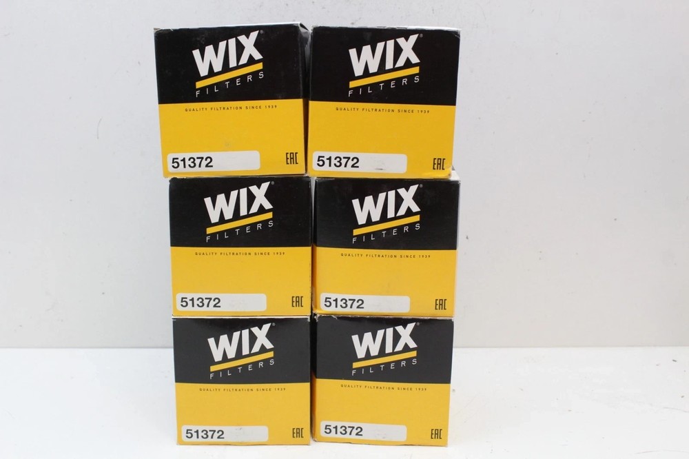 Wix 51372 Engine Oil Filter-(Pack of 6)