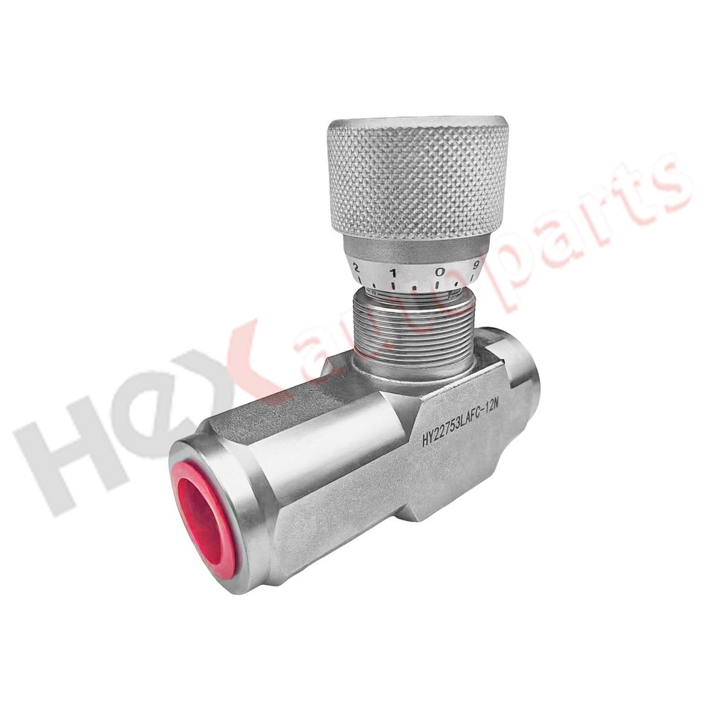 3/4” NPT Hydraulic In-line Adjustable Variable Control Valve w/Free Reverse Flow