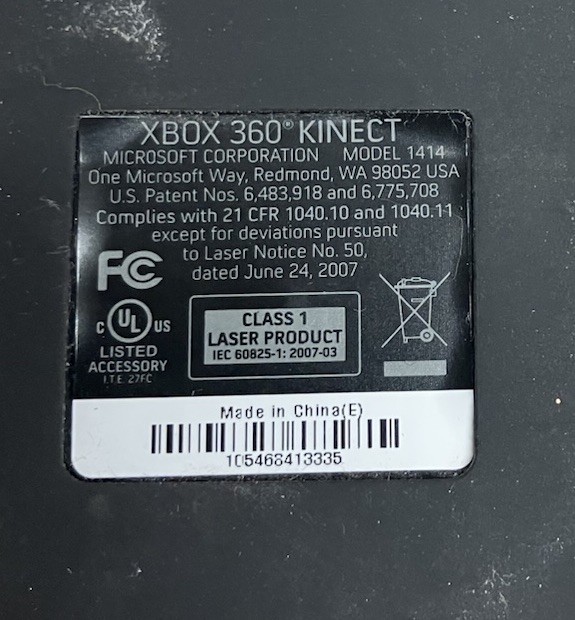 Microsoft Kinect Sensor for XBox 360 - TESTED WORKS