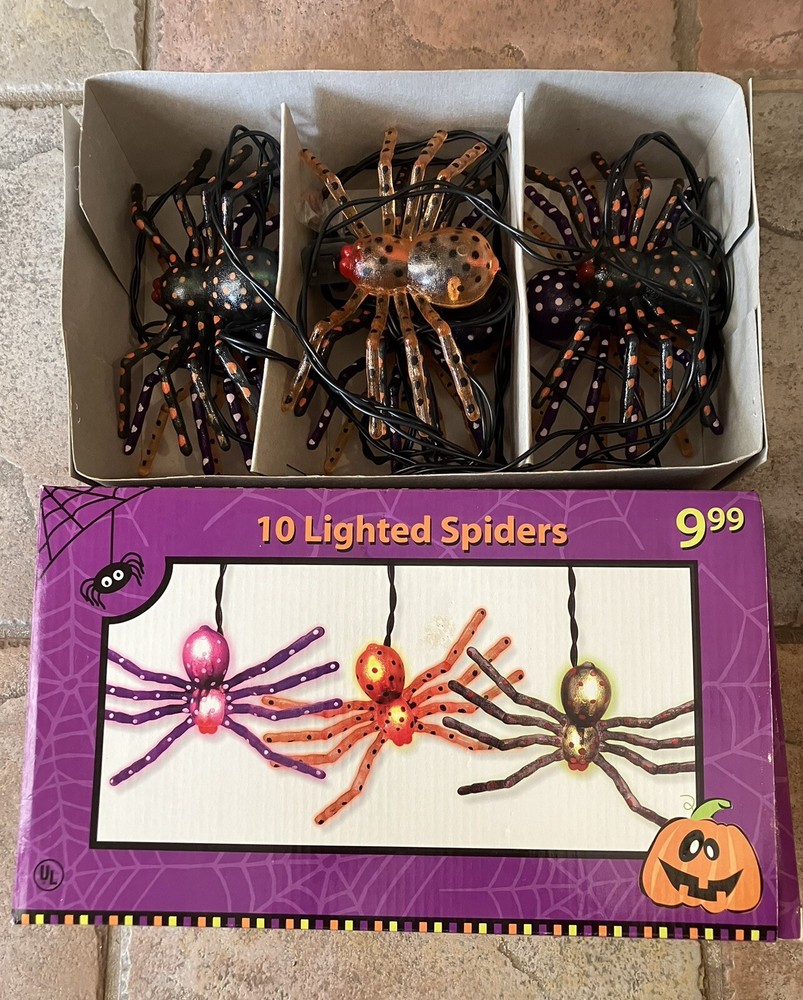 Halloween Alley 2006 String 10 Spider Lights 9’