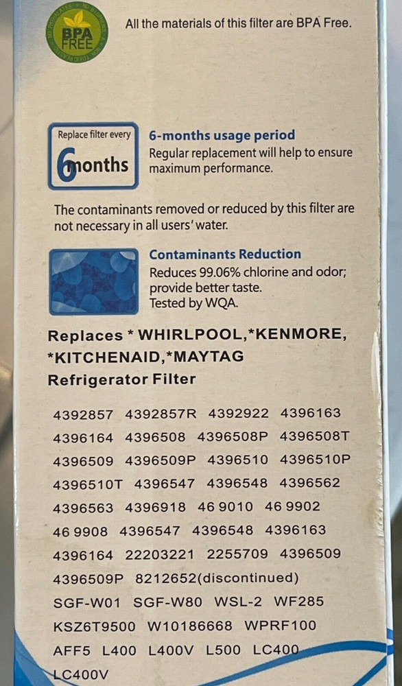 2 New IcePure RWF0500A Refrigerator Water Filter Whirlpool