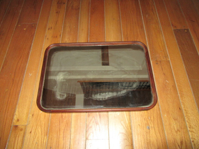 Teak Framed Mirror   29-1/2" x 20-1/4" Overall