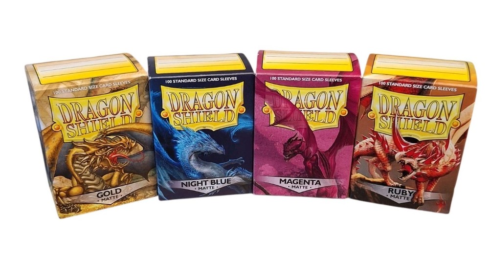 Dragon Shield Matte Sleeves Bundle - Gold, Night Blue, Magenta, Ruby (4x 100ct)