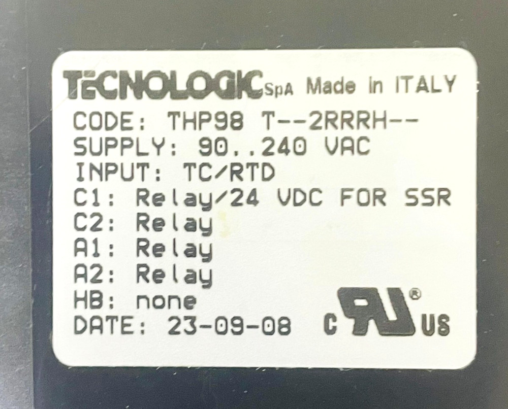 TECNOLOGIC THP98 T--2RRRH-- Temperature Controller THP98