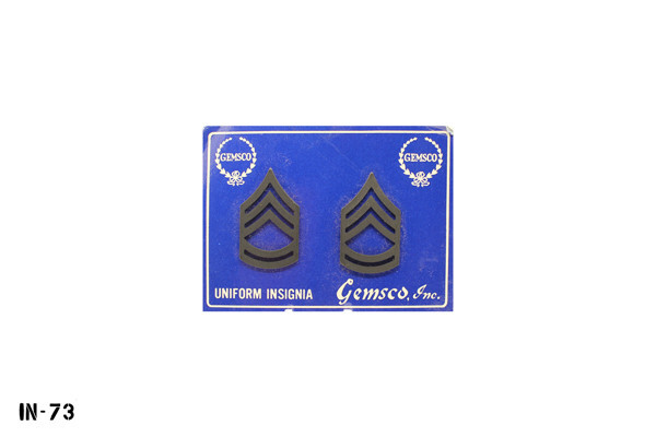 PAIR US Army ~ Sergeant First Class Chevron Pins ~ Subdued ~ Gemsco