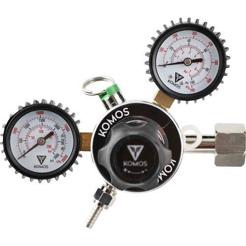 KOMOS® Dual Gauge CO2 Regulator