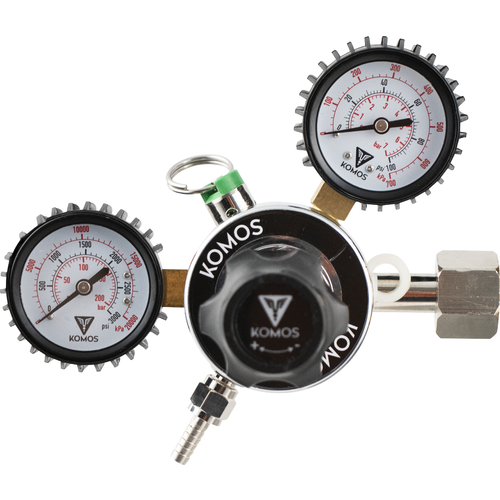 KOMOS® Dual Gauge CO2 Regulator
