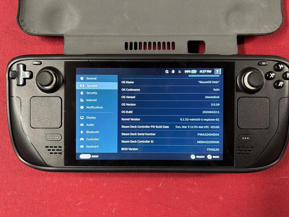 Valve Steam Deck 256GB Black Console