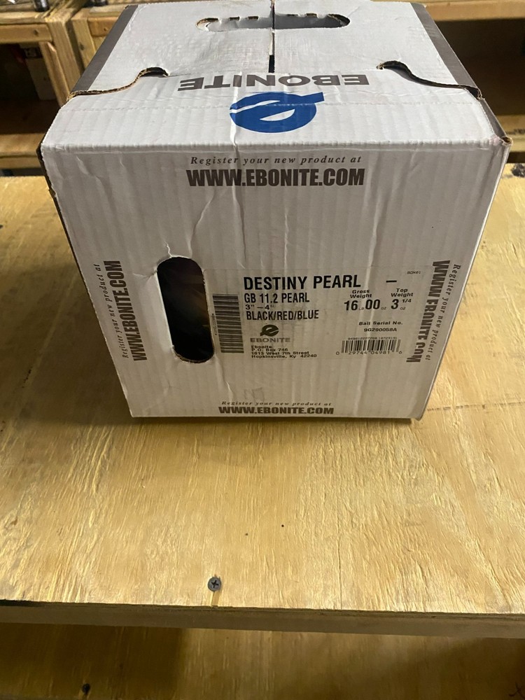 16lb Ebonite Destiny Pearl Bowling Ball