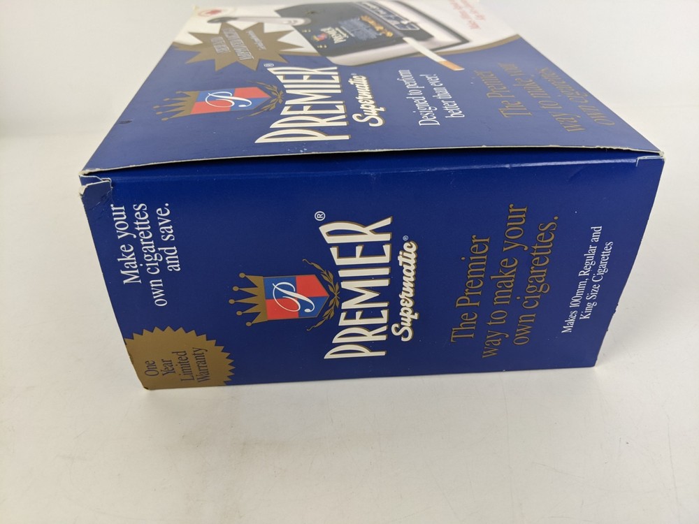 PREMIER Supermatic Cigarette Injector Machine Makes 100mm Regular & King