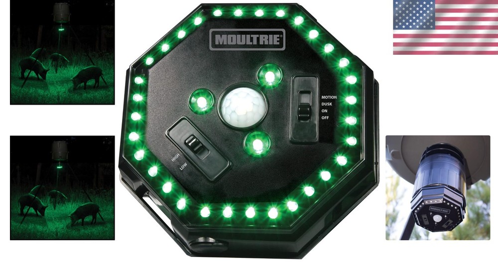 High-Powered Feeder Hog Light with Motion & Photocell Activation - 30 Ft Range