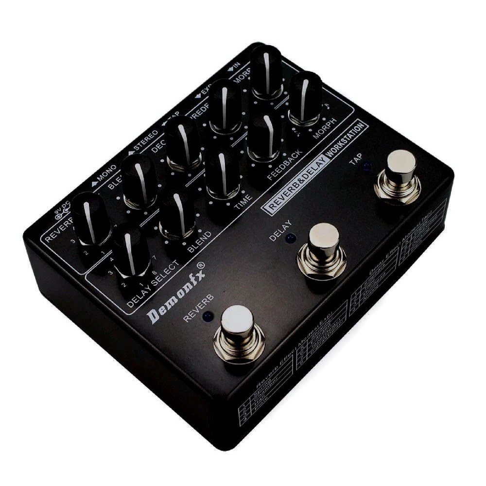 Demonfx RDW Reverb Delay Workstation Guitar Effect Pedal Multi Effects