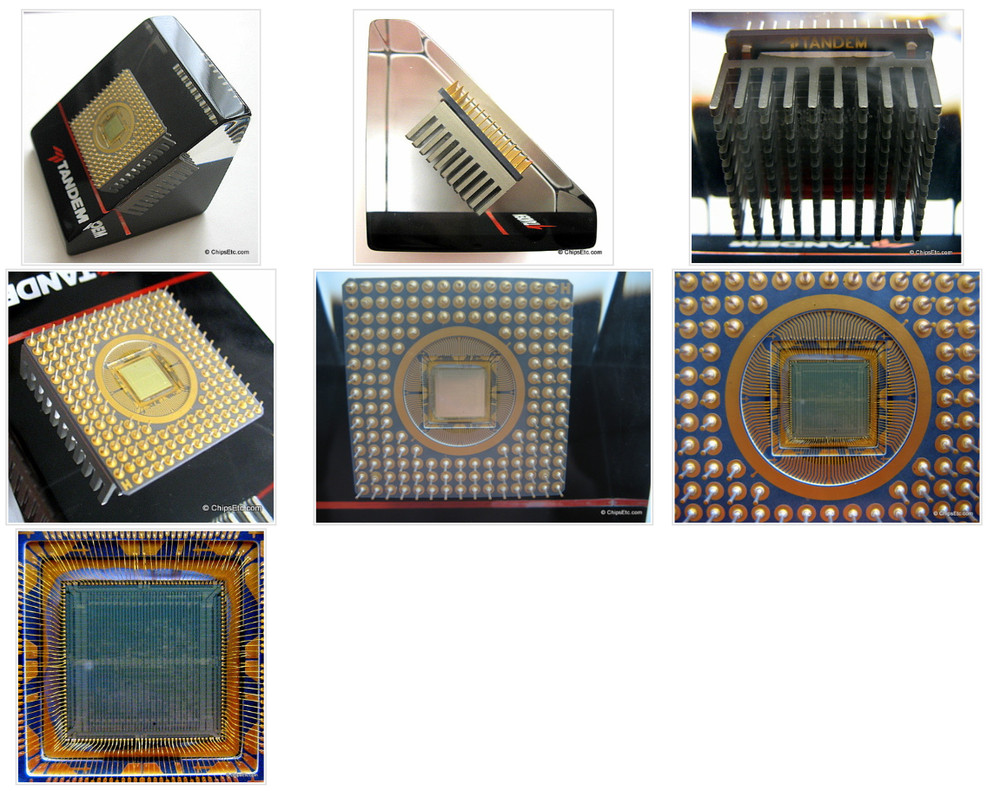 Tandem Computers MIPS RISC CPU Processor Lucite Paperweight (1991)