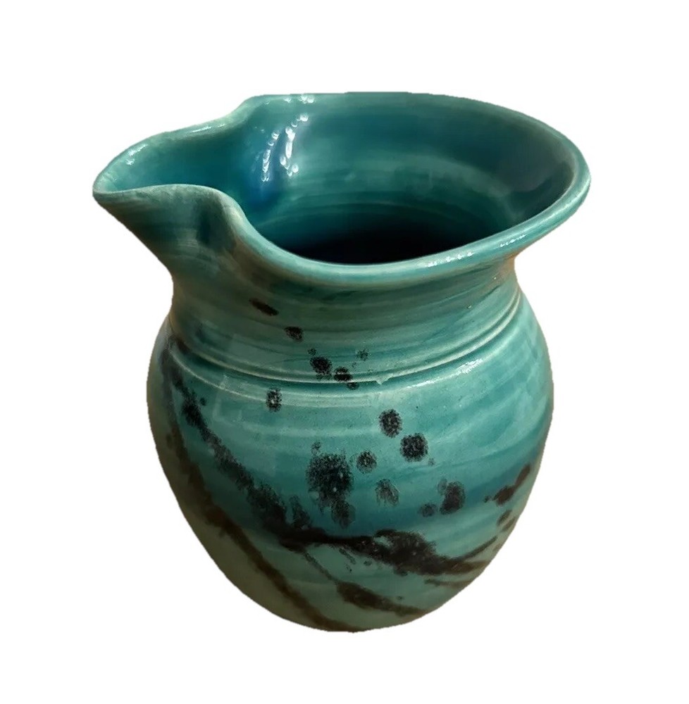 Small Ceramic Art Pottery Pitcher * READ*