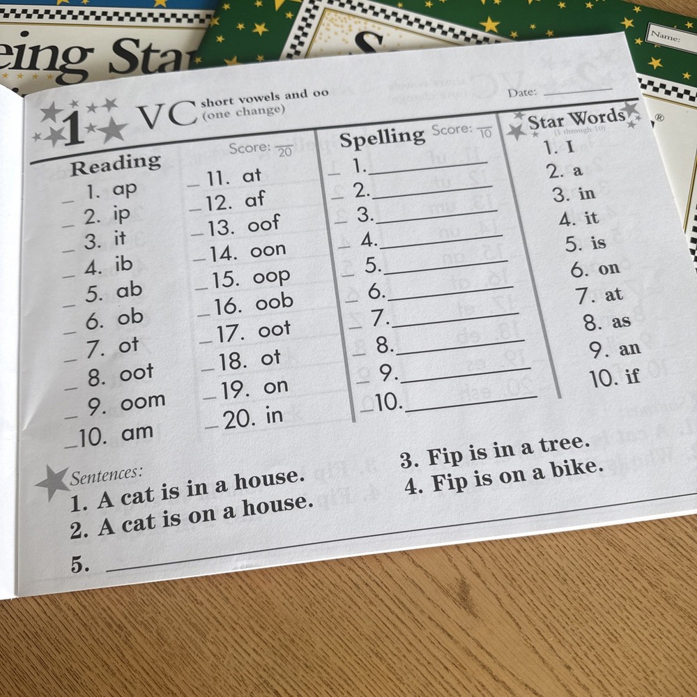 Seeing Stars Decoding Workbook Books 1, 2, & 3