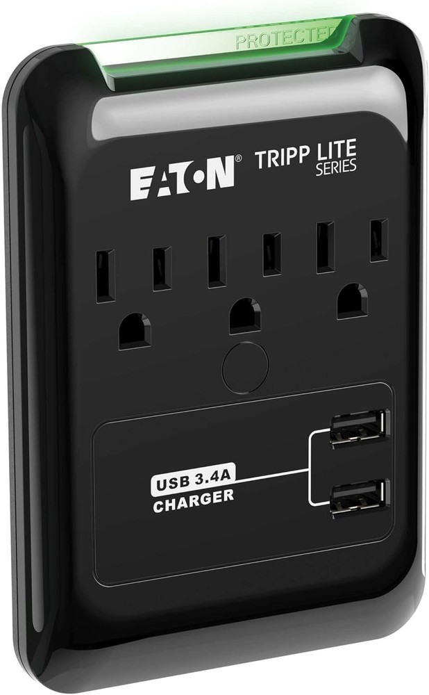 Mini Surge Protector Power Strip with USB - Compact Design