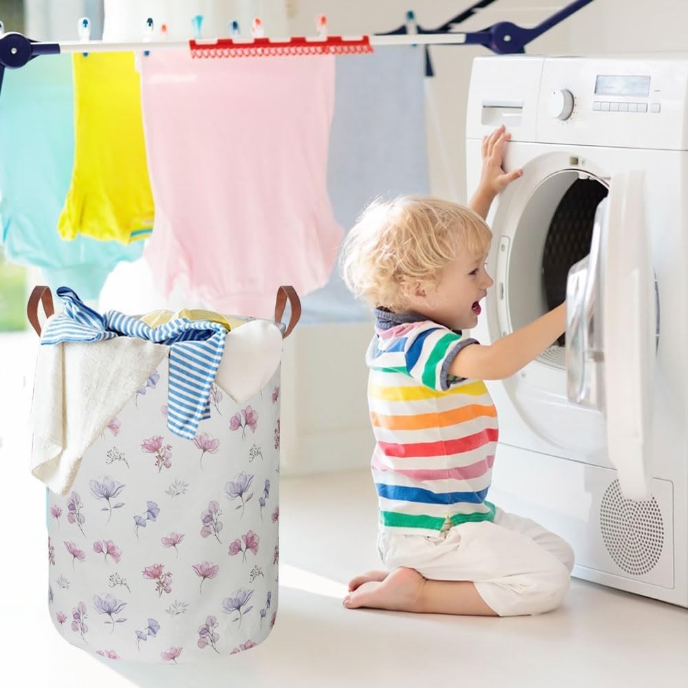 19.7’’ Waterproof Foldable Laundry Basket, Nursery Hamper, Dirty Clothes Ham