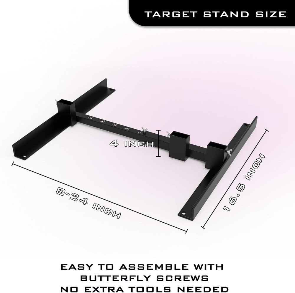 Shooting Target Stand for Outdoors, Paper Holder with Stable...