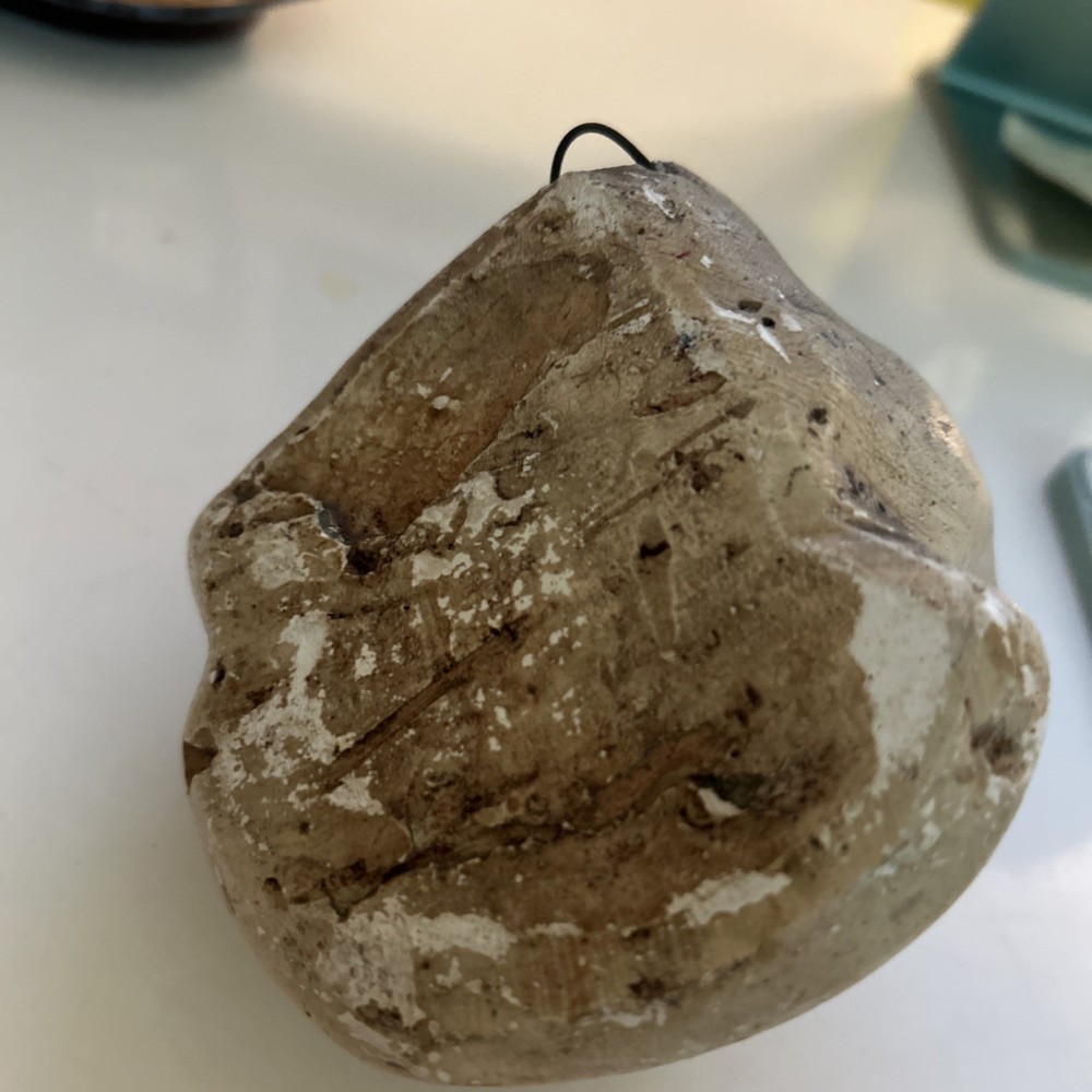 Antique Monk Face/Head Match Holder