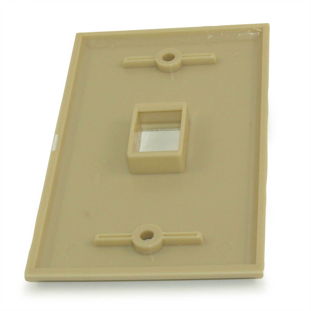 Wallplate: Keystone 1 Hole - Ivory