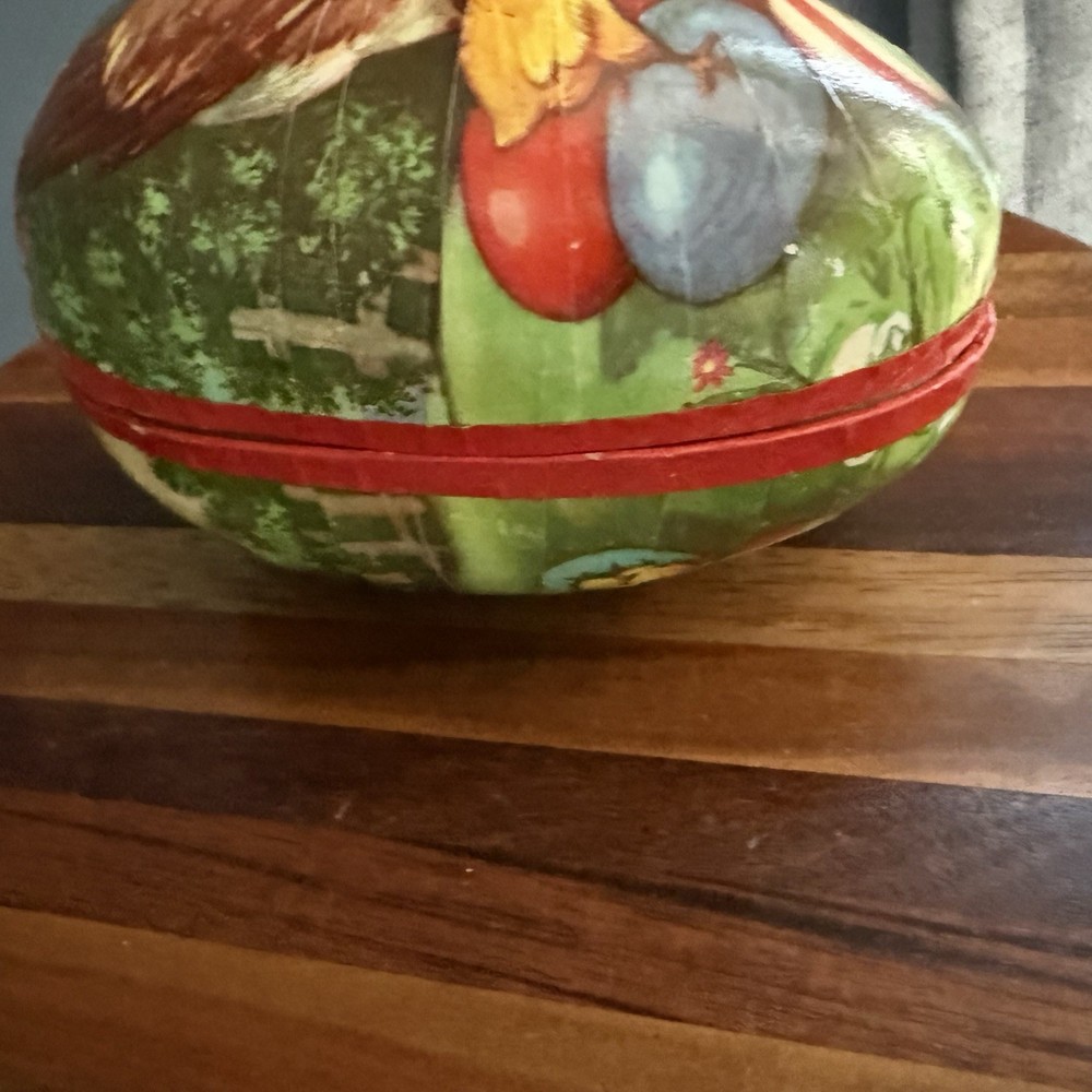 Paper Mache Eggs VINTAGE Western Germany Easter Egg Chicks Candy Container