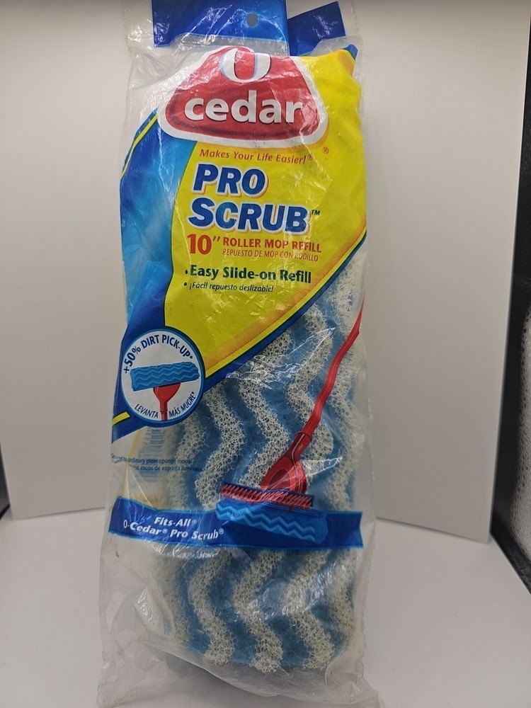 O Cedar Pro Scrub 10” Roller Mop Refill Sponge 2007 SEALED