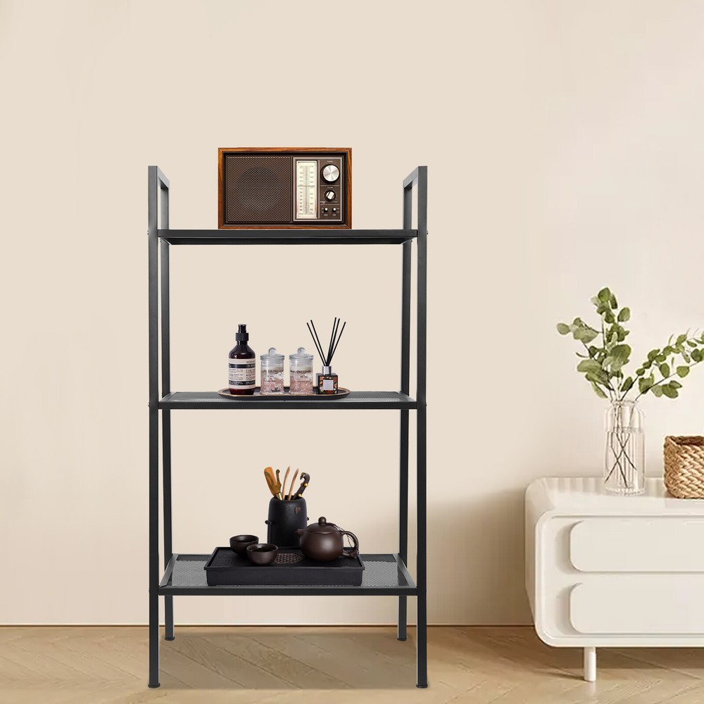 3-tier Storage Rack, Kitchen Storage Rack, Multi-tier Bookshelf, Stepped Shape