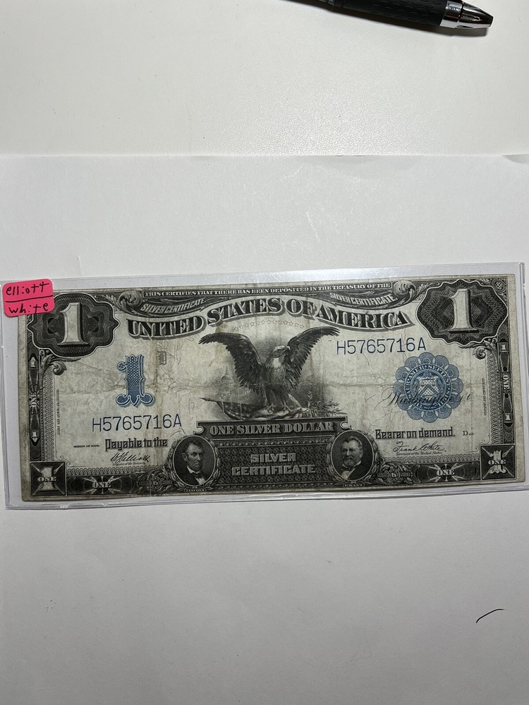 1899 Silver Certificate $1 | VF/XF | Black Eagle | Elliot White