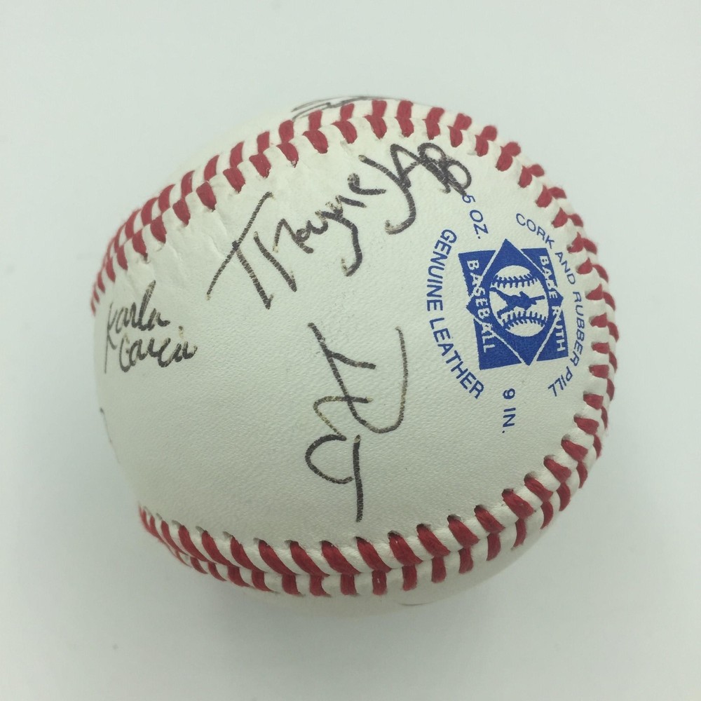 Rare Hamilton Cast Multi Signed Baseball 16 Signatures JSA COA Broadway Show