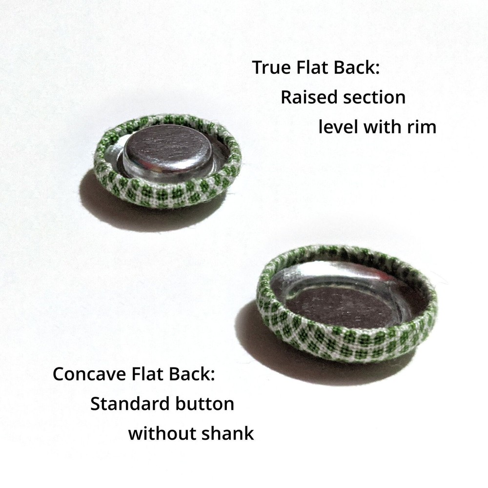 50 x 15mm True Flatbacks - Just Buttons