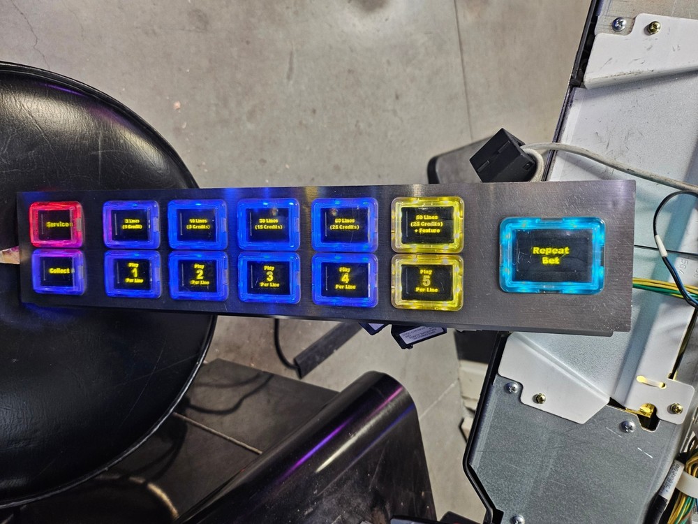 WMS BB2 OLED Button Panel V3.09, with Elastomer Liquid Resistant. Refurbished