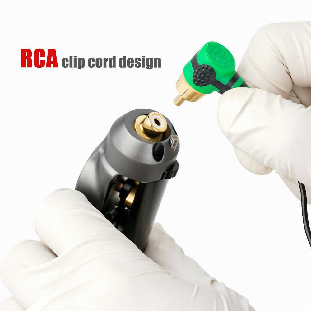 Professional Tattoo Machine Coreless Motor Gun Makeup Rotary Pen RCA Interface