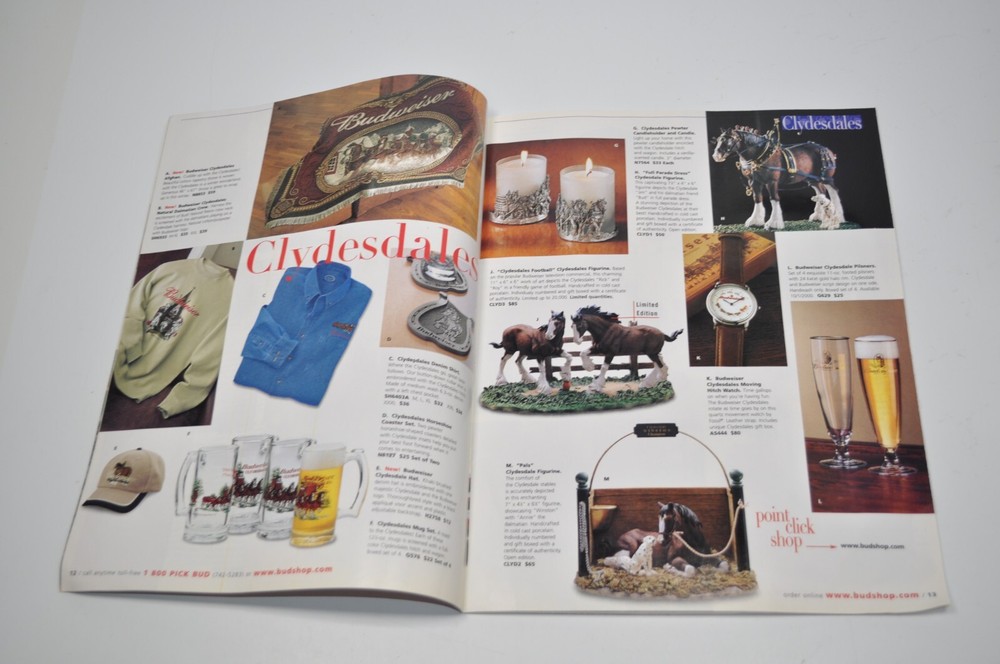 Budweiser Genuine Collection Gift Catalog - Fall 2000