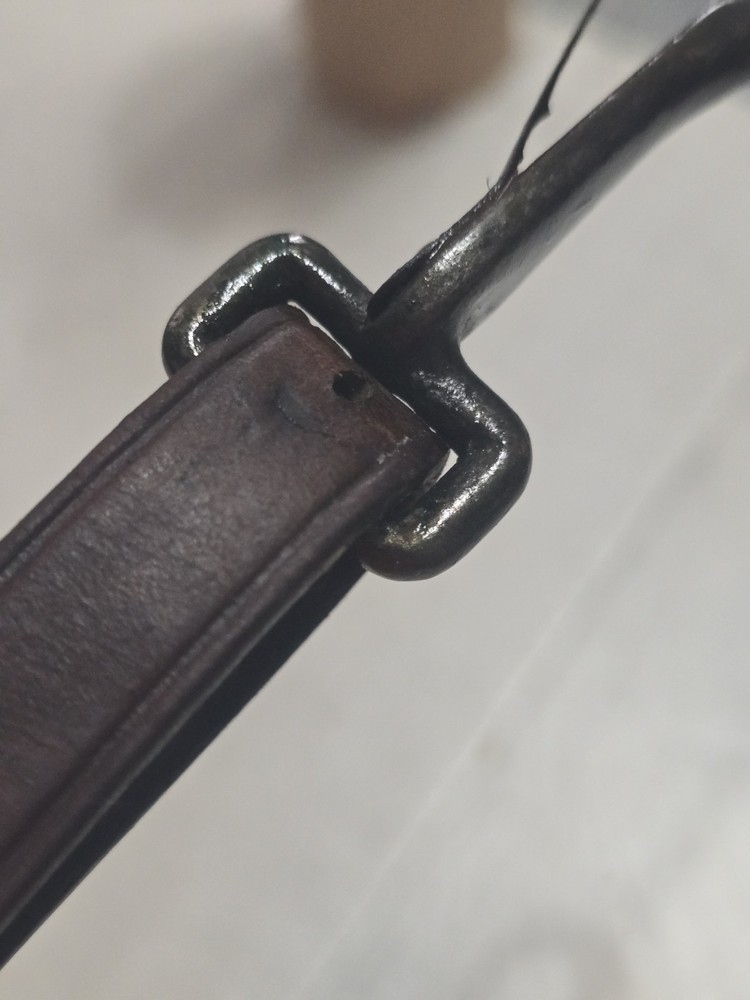 US Cavalry M1917 Leather Canteen Strap. Very Nice.