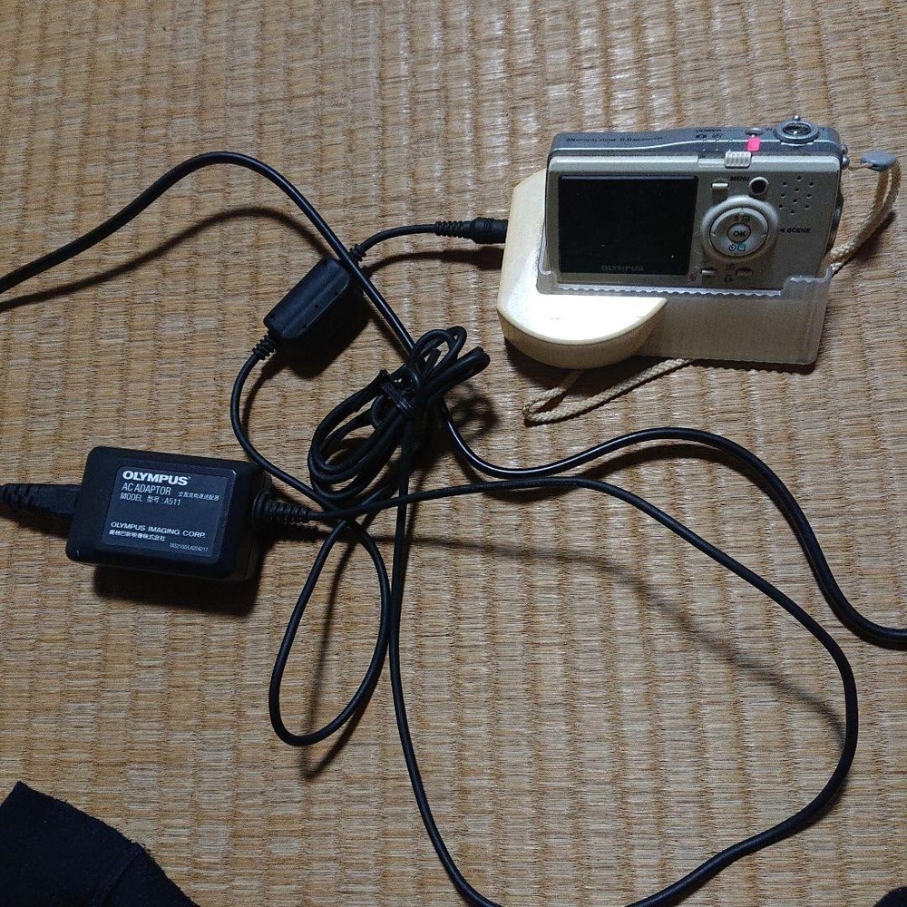OLYMPUS Silver Compact Digital Camera Tested Working Seller Japan