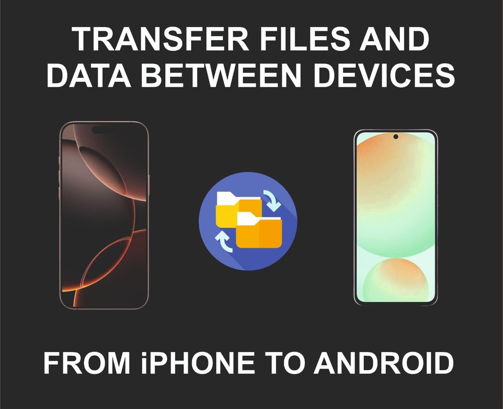 Files and Data Transfer from One Phone to Another, iPhone to Android, Safely