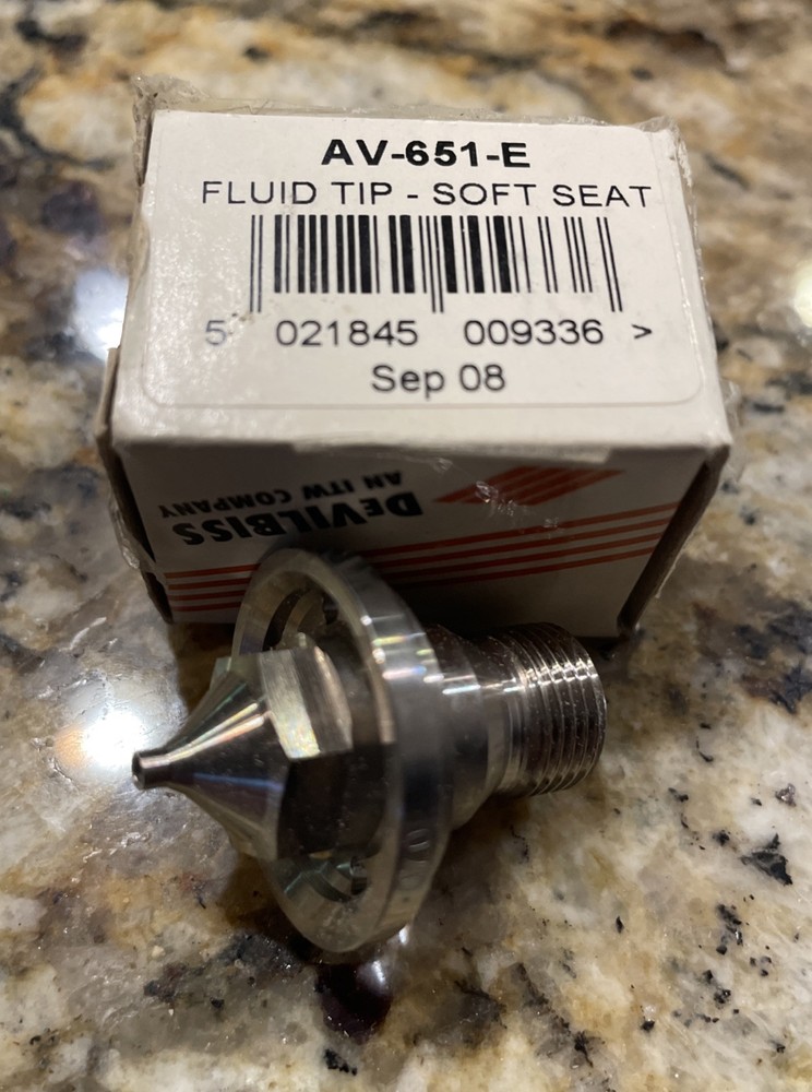 DeVILBISS AV-651-E Fluid tip- Soft Seat *NEW IN BOX Sept08
