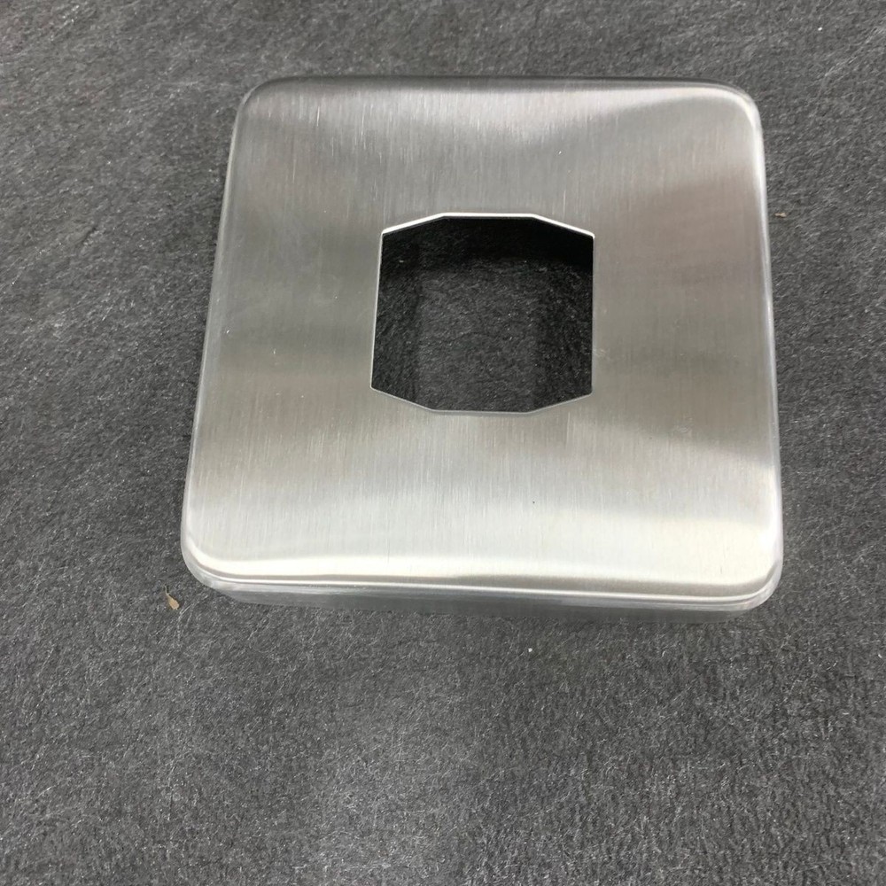 CRL Beveled Surface Mount Frameless Windscreen Clamp In Brushed Stainless