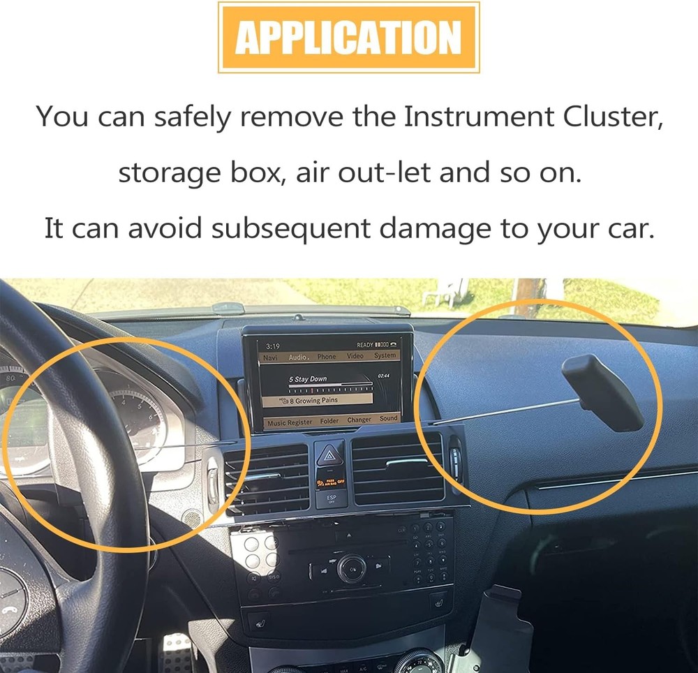 Mekar Instrument Cluster Removal Pulling Hooks Tool Dashboard Removing Tool Comp