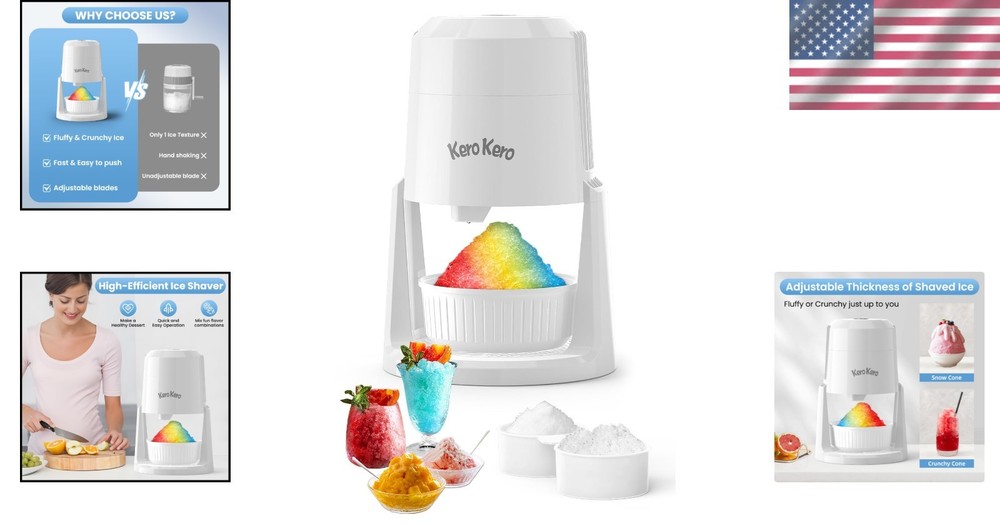 High-Quality Shaved Ice Machine - Create Refreshing Snow Cones Effortlessly