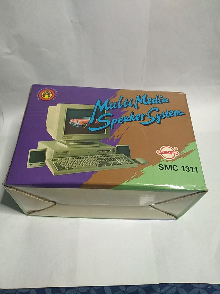 MULTIMEDIA SPEAKER SYSTEM SMC 1311 Magetically Shielded *NOS*