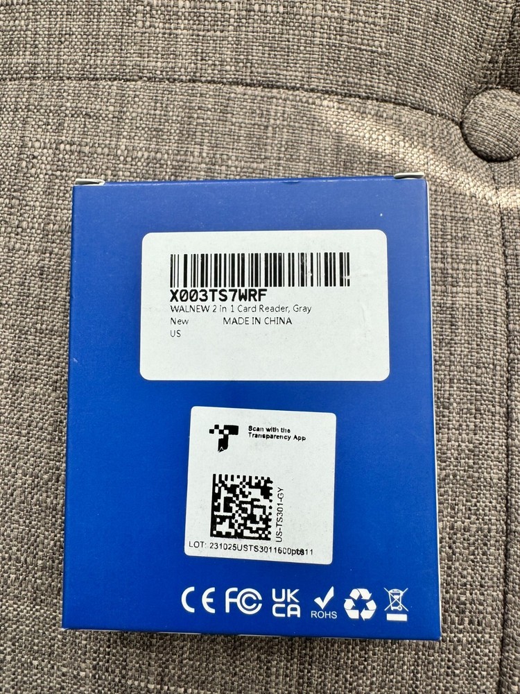 WALNEW 2 in 1 Card Reader, Grey SD Card, Micro SD (USB & USB-C)